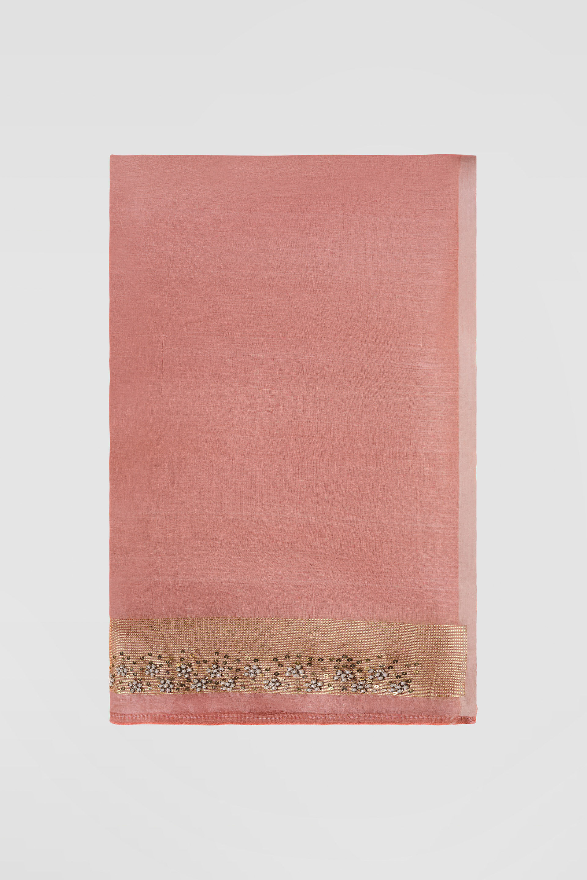 Siyam Handwoven Benarasi Silk Saree, Blush, image 10